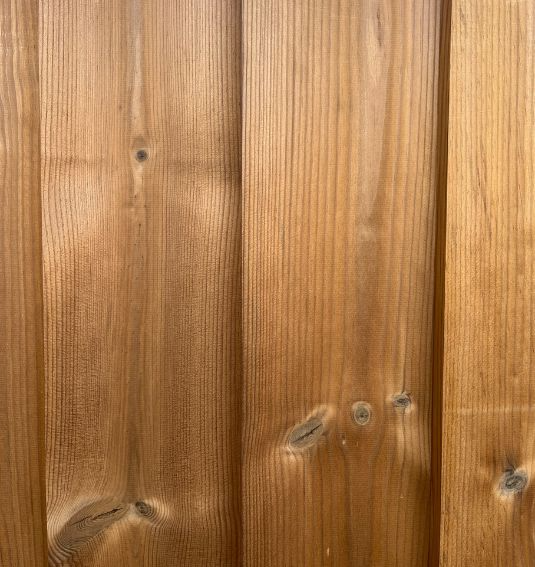 Shadow gap fence panel. Uniquely made to order from Thermowood for premium quality