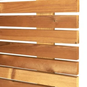 Slatted fence panel made to order from premium thermowood pine